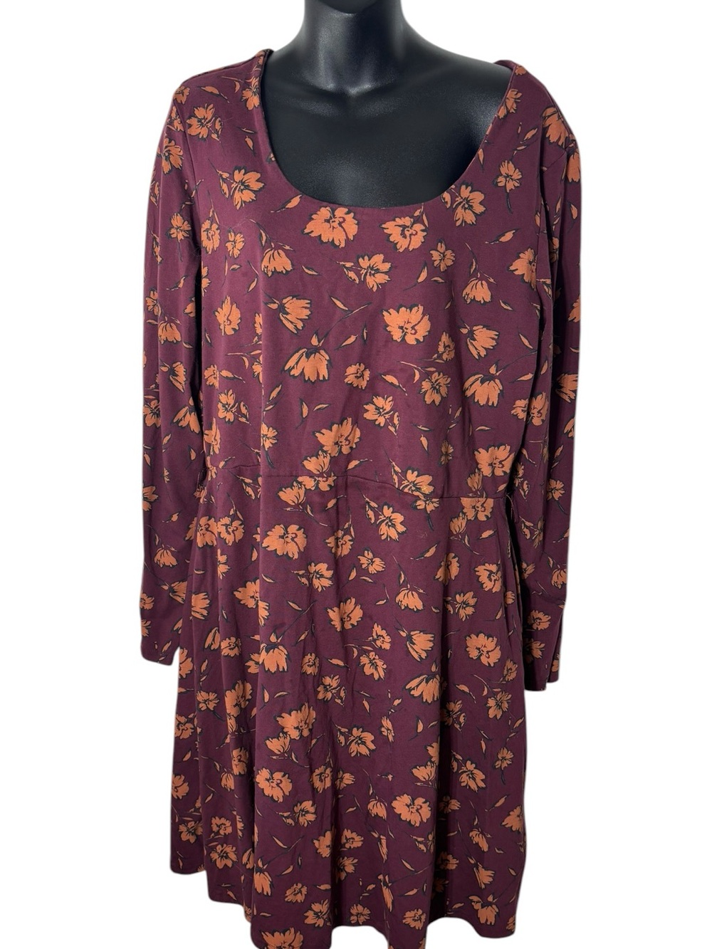 Pact organic cotton women’s xxl floral‎ long sleeve dress capsule sustainable
